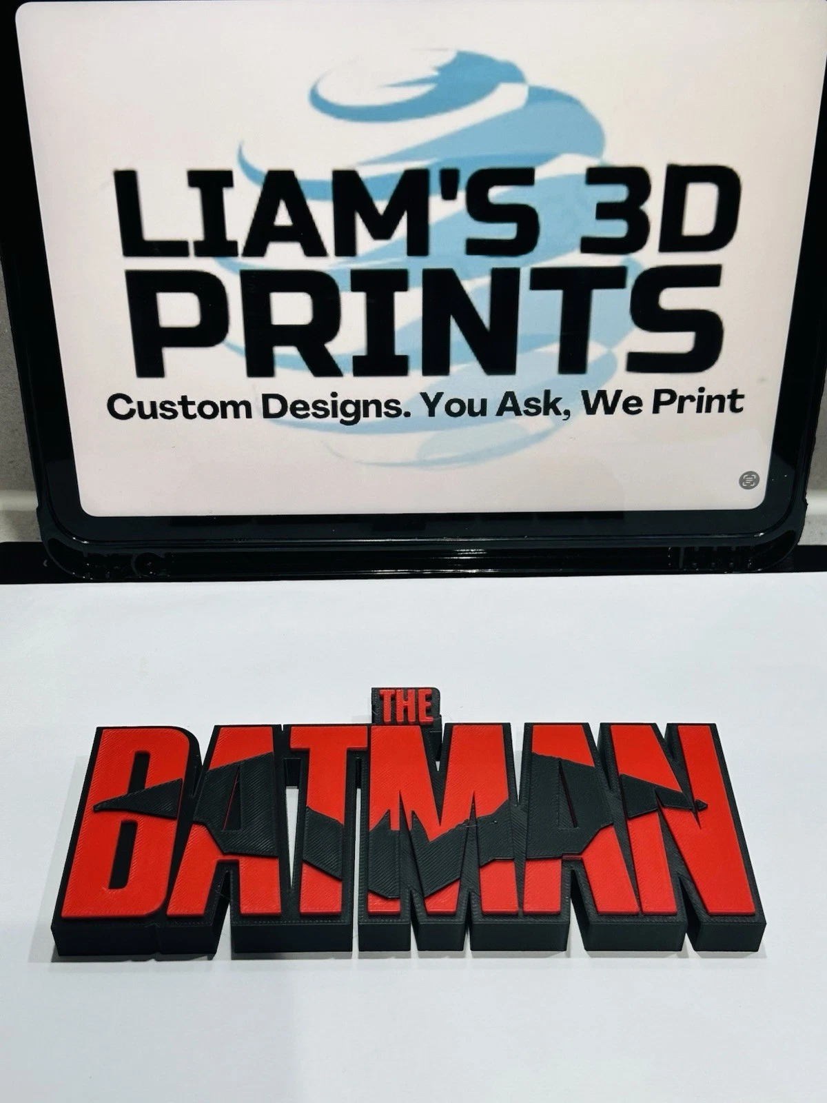 Decorative The Batman DC Film Logo Cinema Room Sign Display Self Standing