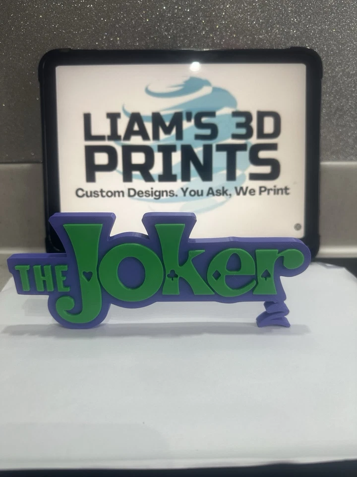 Decorative The Joker 3D logo Sign Display Batman