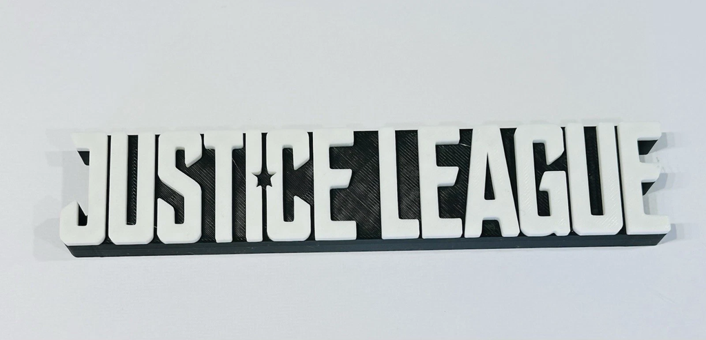 Decorative Justice League DC logo Film Sign Display Pops Self Standing