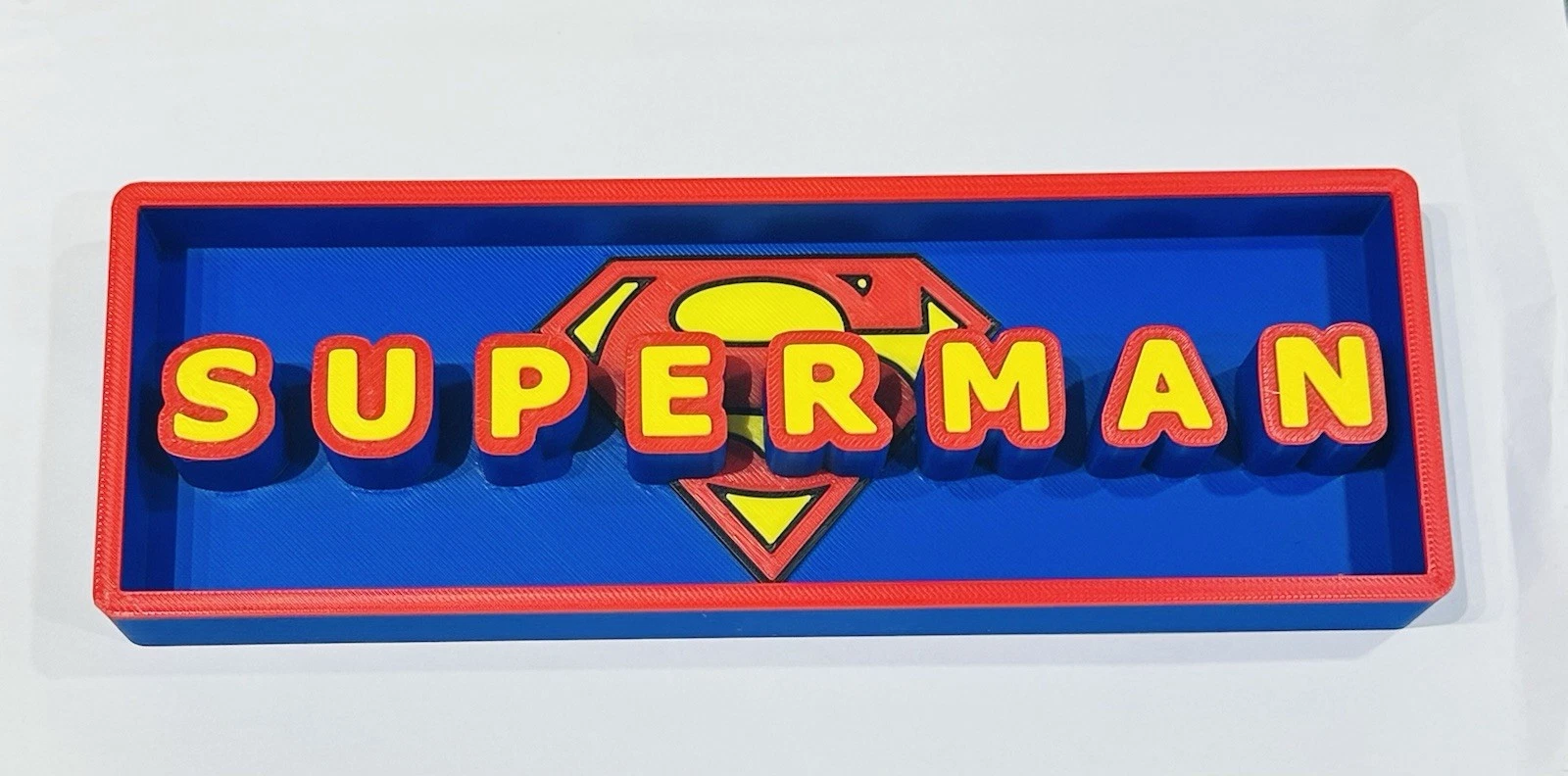 Decorative Superman Dc Film Logo Sign Display Cinema s 17.5cm L 22cm