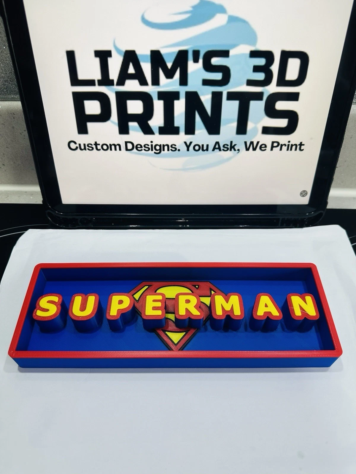 Decorative Superman Dc Film Logo Sign Display Cinema s 17.5cm L 22cm