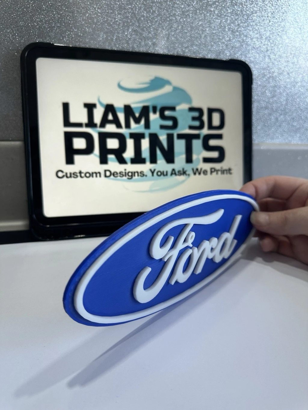 Decorative Ford Cars Vehicles Manafacturer Logo Wall Plaque 3D Print