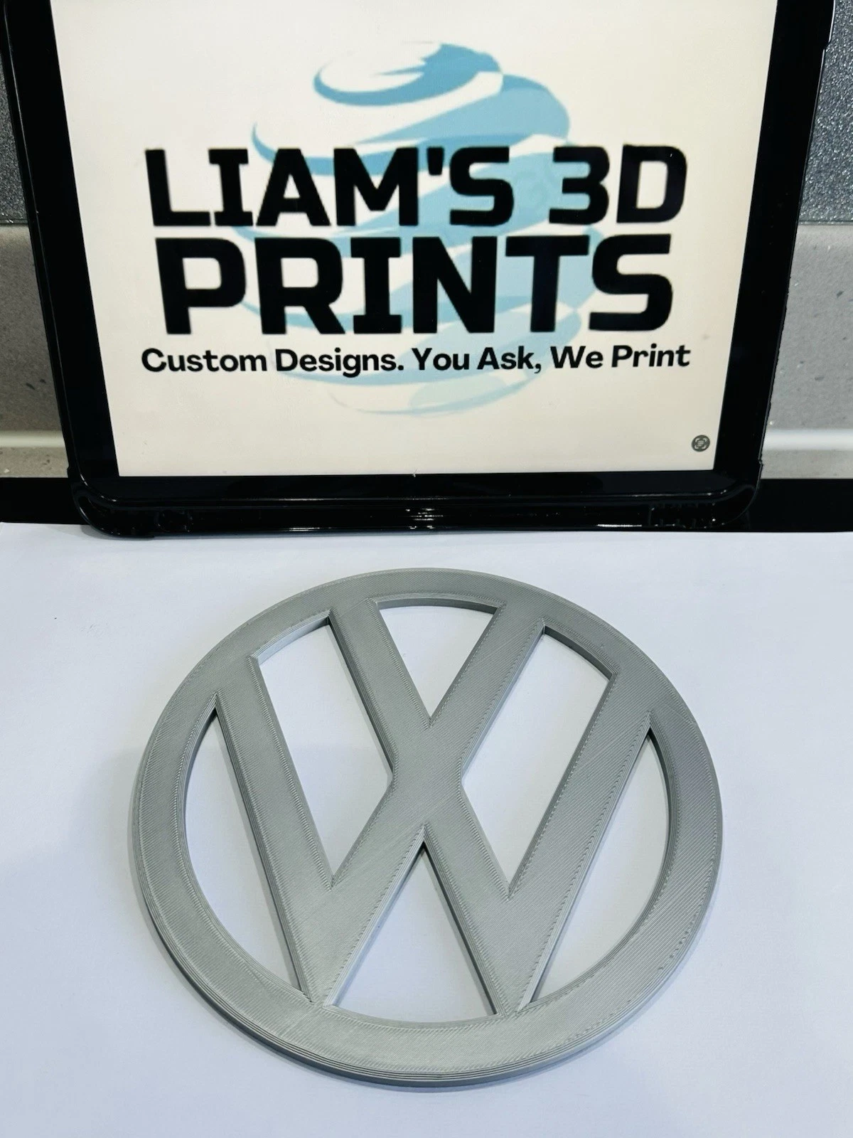 Decorative Volkswagen VW Cars Vehicles Manafacturer Logo Wall Plaque 3D Print