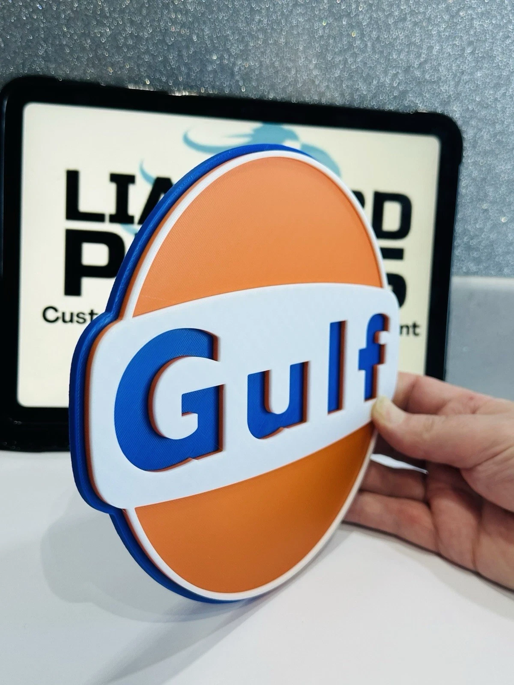 Decorative Gulf Cars Motorbikes Vehicles Manafacturer Logo Wall Plaque 3D Print