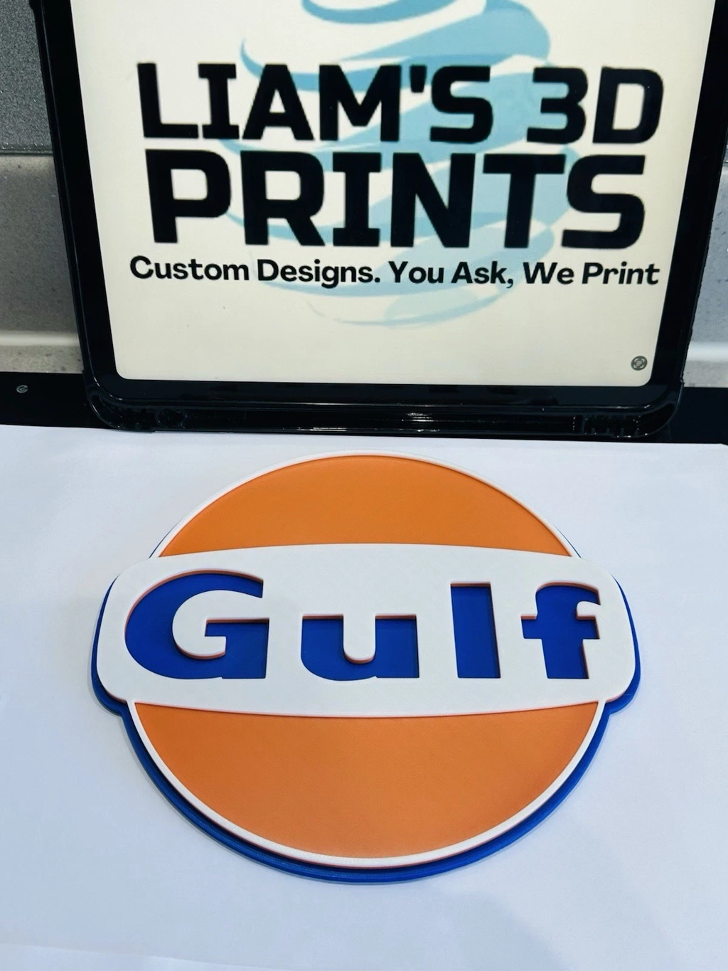 Decorative Gulf Cars Motorbikes Vehicles Manafacturer Logo Wall Plaque 3D Print