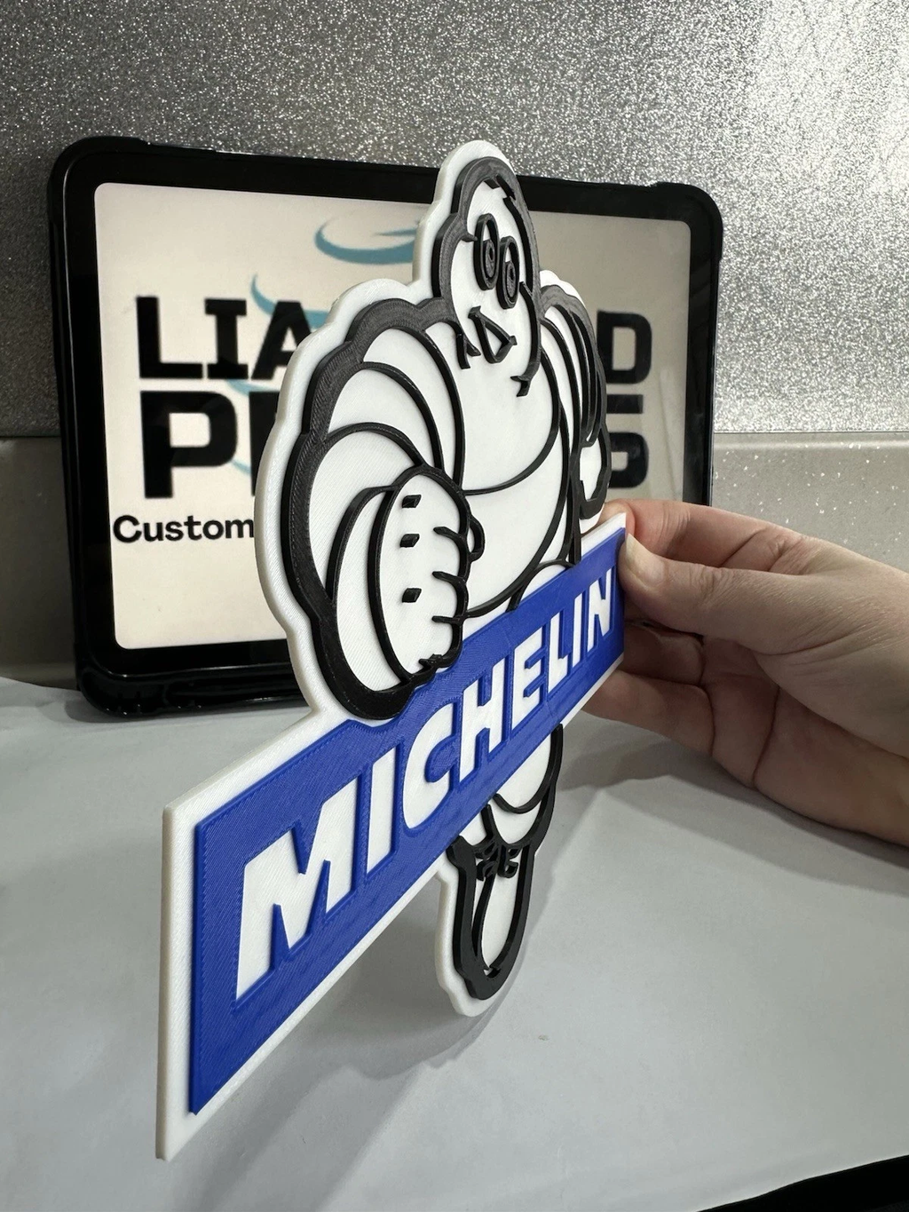 Decorative Michelin Cars Motorbikes Vehicles Tyres Logo Wall Plaque 3D Print