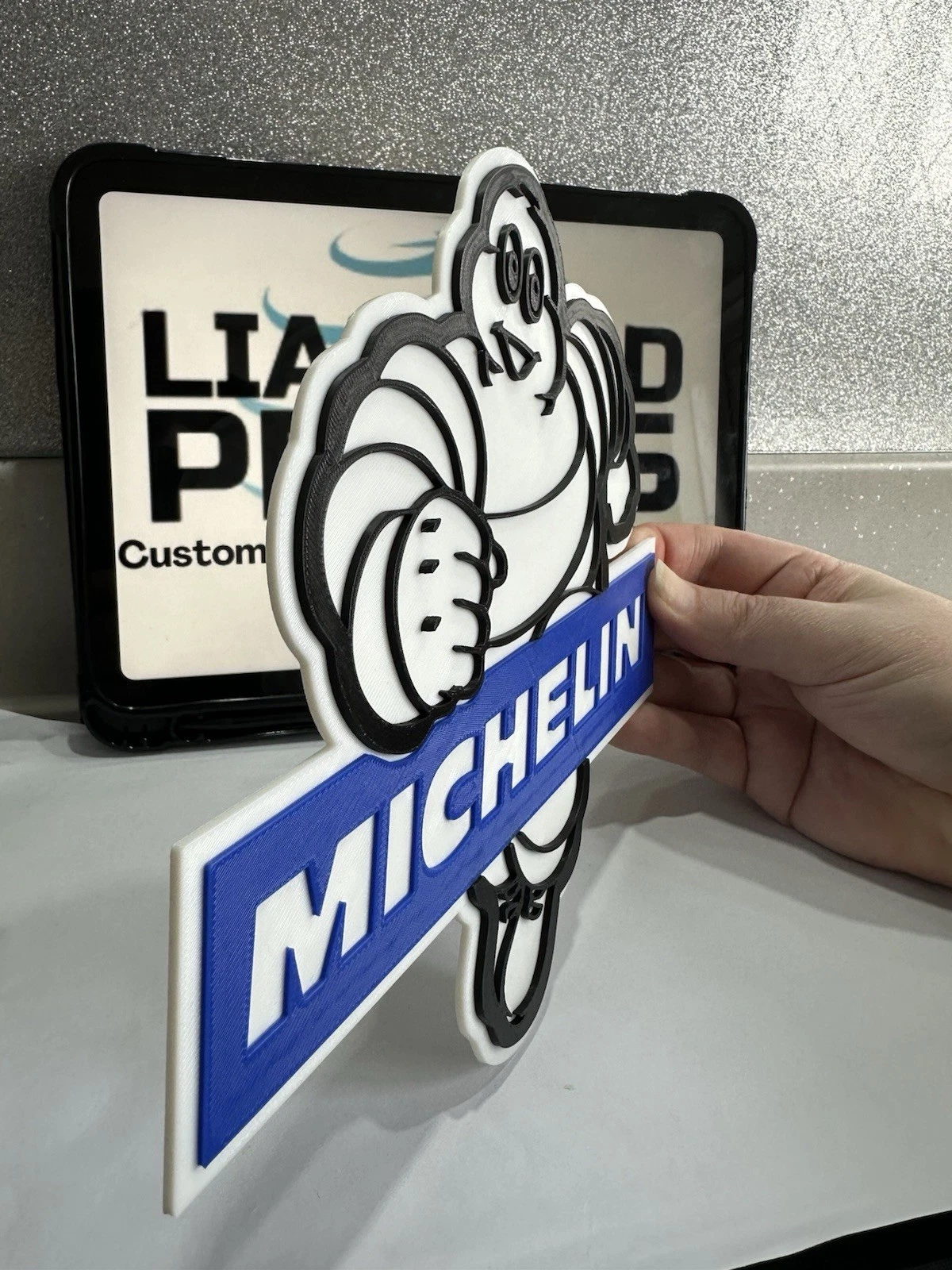 Decorative Michelin Cars Motorbikes Vehicles Tyres Logo Wall Plaque 3D Print