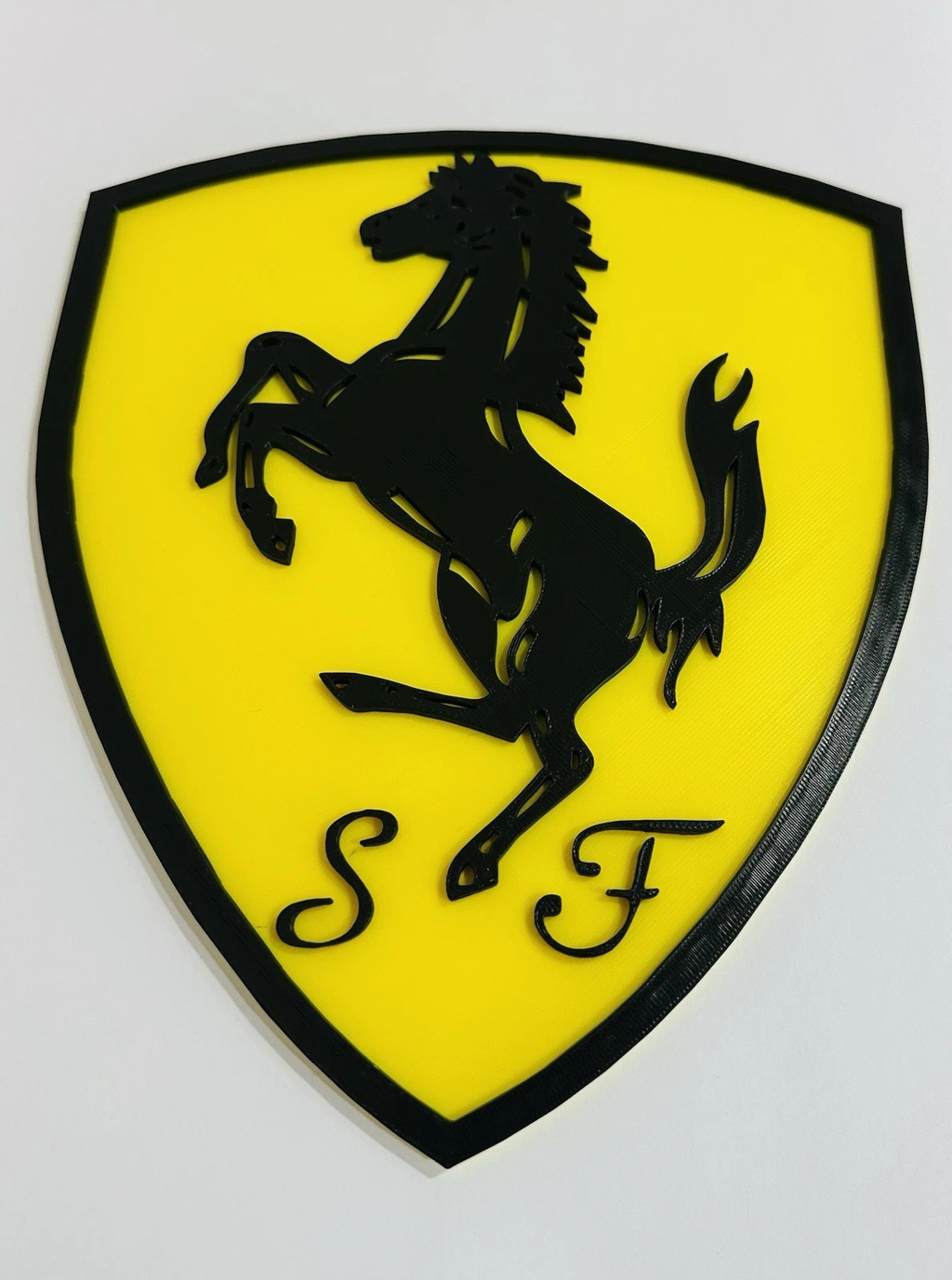 Decorative Ferrari Car Logo Room Wall Sign Mancave Garage Display