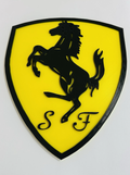 Decorative Ferrari Car Logo Room Wall Sign Mancave Garage Display
