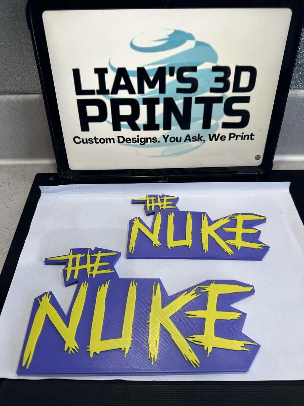Decorative Luke The Nuke Littler Dart Sign Display S 15cm L 20cm Mancave Bar