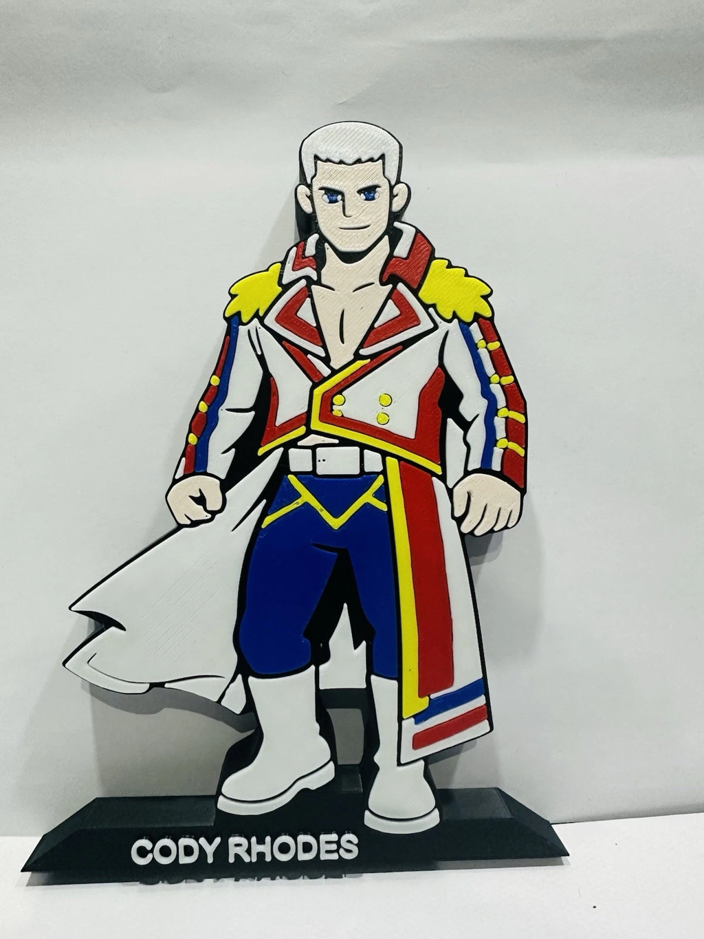 Decorative Cody Rhodes Wrestler Table Stand Room Sign Display Wrestling WWE
