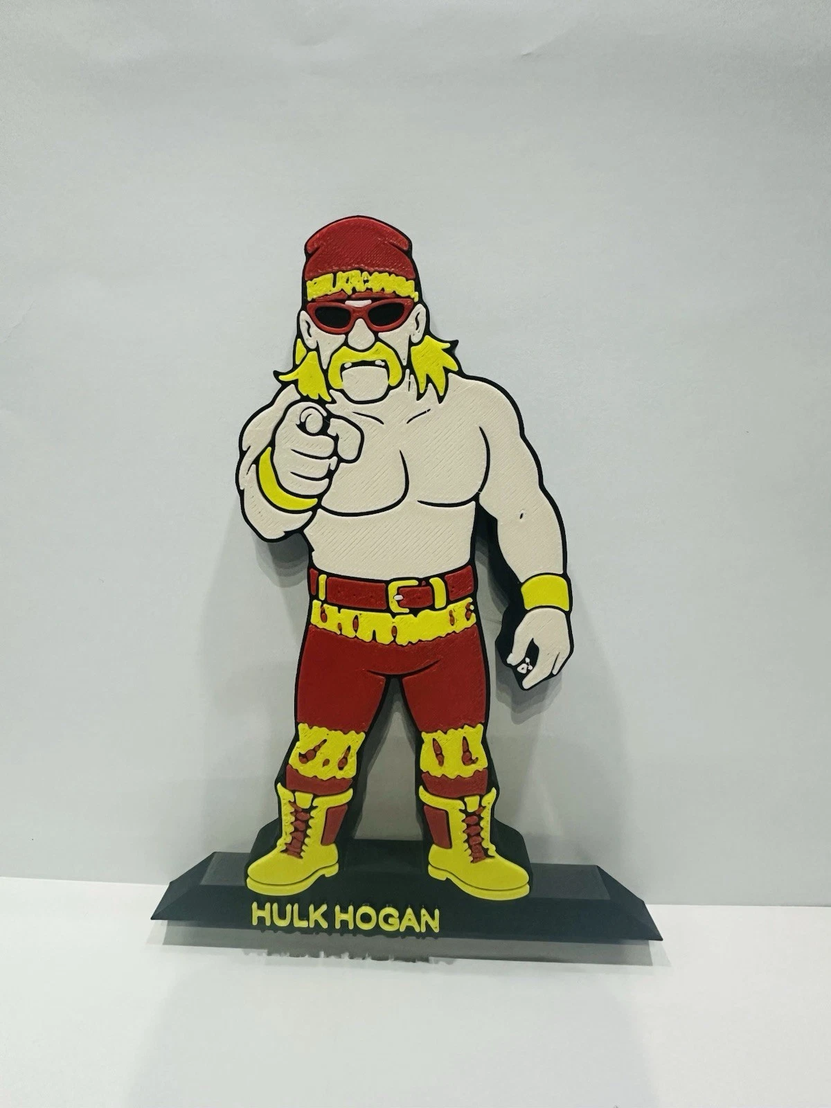 Decorative Hulk Hogan Wrestling Table Stand Room Sign Display