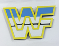 Decorative WWF Retro Logo Self Standing Shelf 3D Print Wrestling