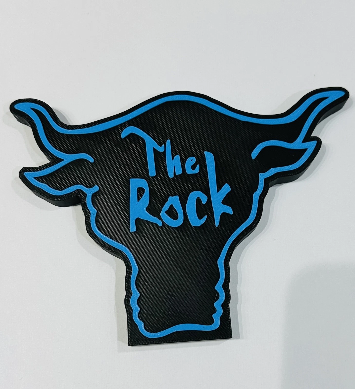 Decorative WWE WWF The Rock Logo Room Sign Display Wrestling
