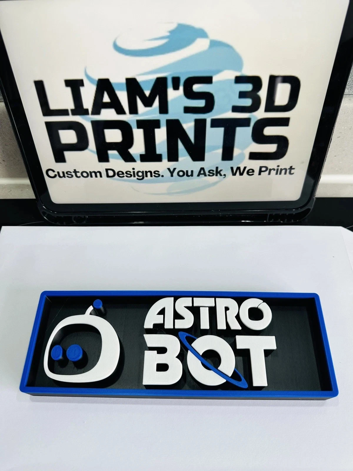 Decorative Astro Bot Gaming logo Sign Display Cinema small 17.5cm Large 22cm