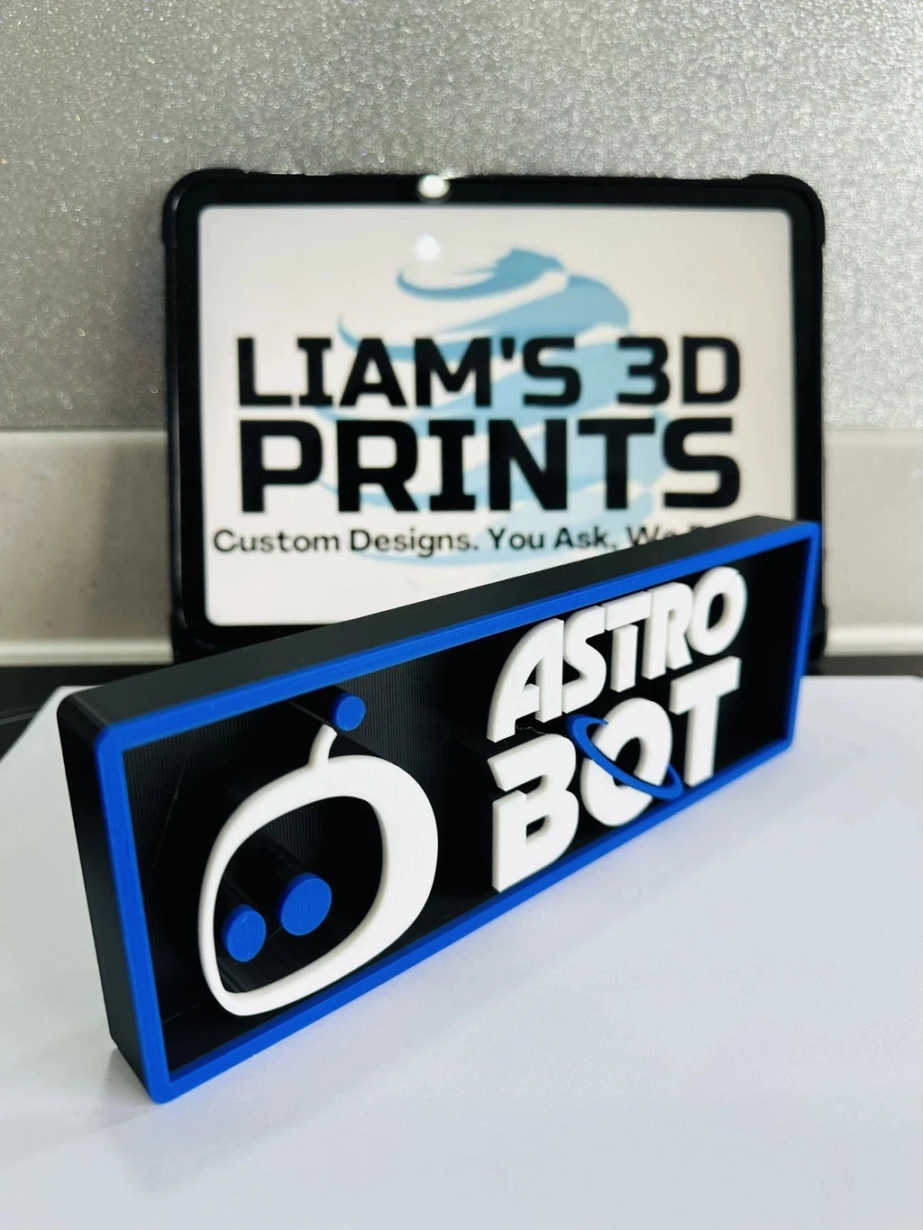 Decorative Astro Bot Gaming logo Sign Display Cinema small 17.5cm Large 22cm