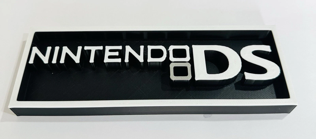 Decorative NINTENDO DS Game Consoles Logo Box Sign Display 3D Print 2 Sizes