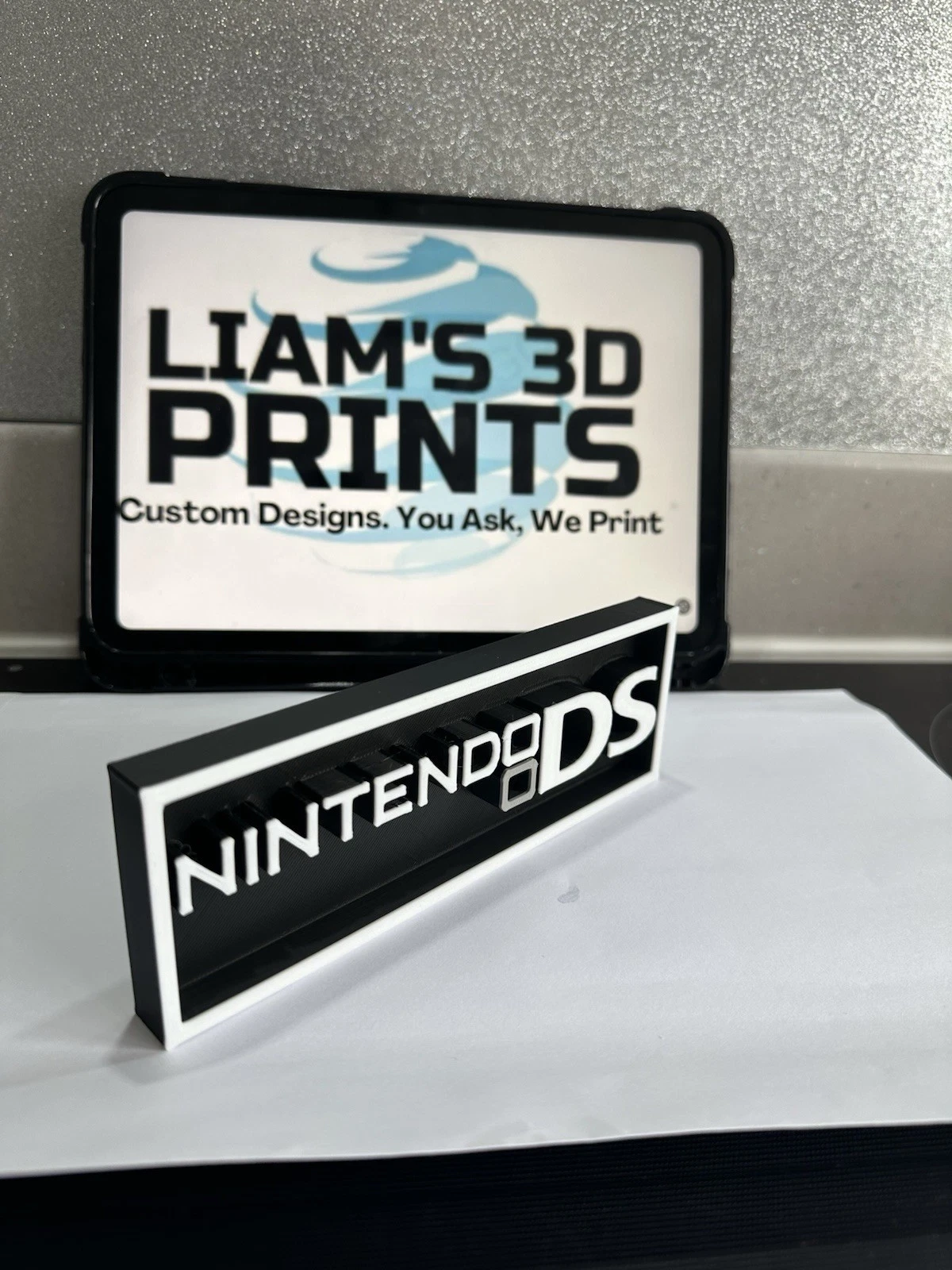 Decorative NINTENDO DS Game Consoles Logo Box Sign Display 3D Print 2 Sizes