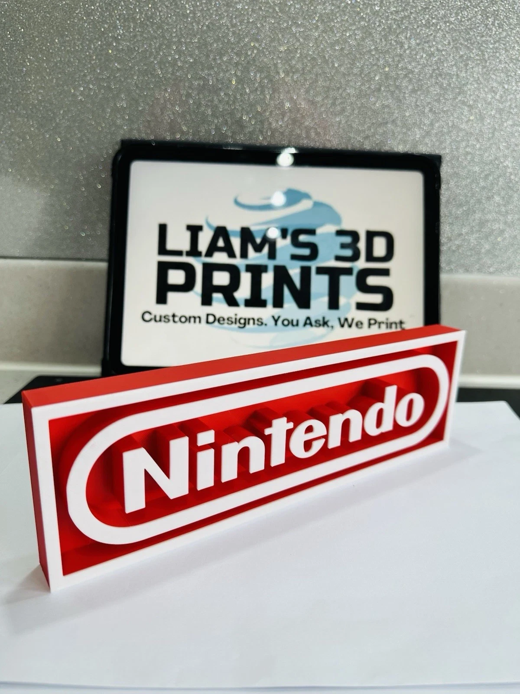 Decorative NINTENDO Game Consoles Logo Box Sign Display 3D Print 2 Sizes