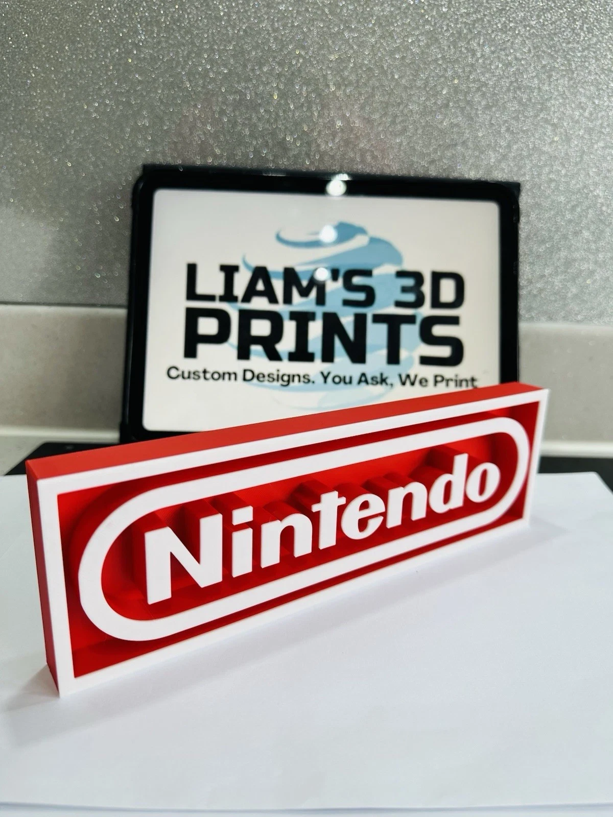 Decorative NINTENDO Game Consoles Logo Box Sign Display 3D Print 2 Sizes