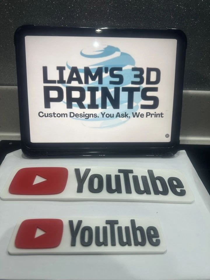 Decorative You Tube YouTube logo Sign Display two sizes small 16cm Large 25cm