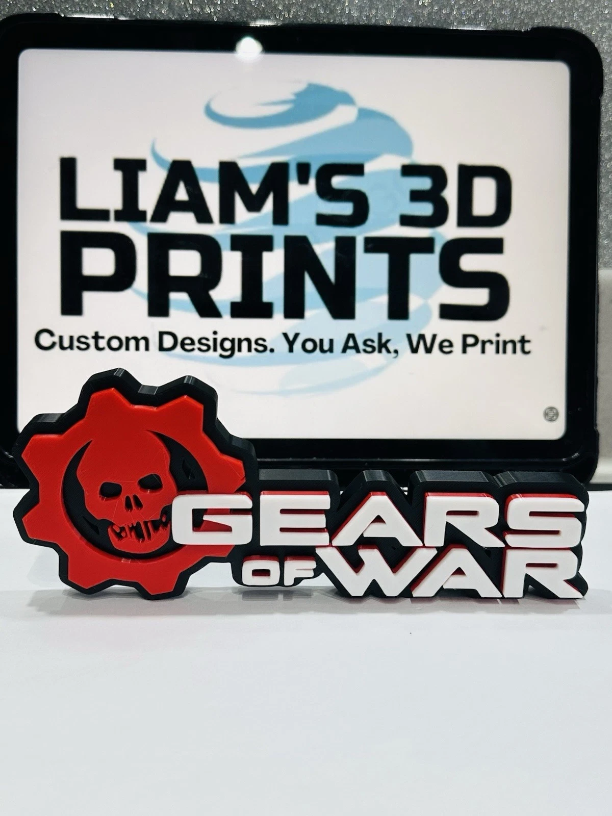 Decorative Gears Of War Game Franchise Logo Self Standing 3D Print