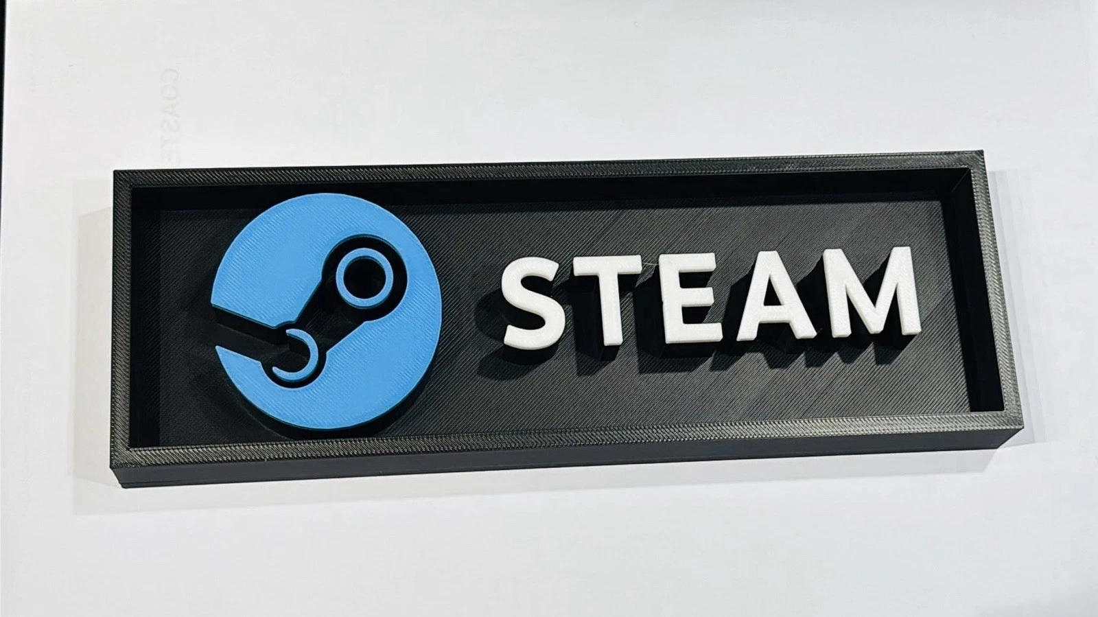 Decorative STEAM Gaming Logo Box Sign PC Valve Shelf Wall Display 2 Sizes