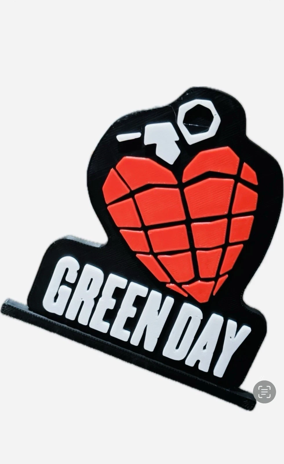 Decorative Green Day Rock Band Logo Self Standing 3D Print Music Sign Shelf Desk
