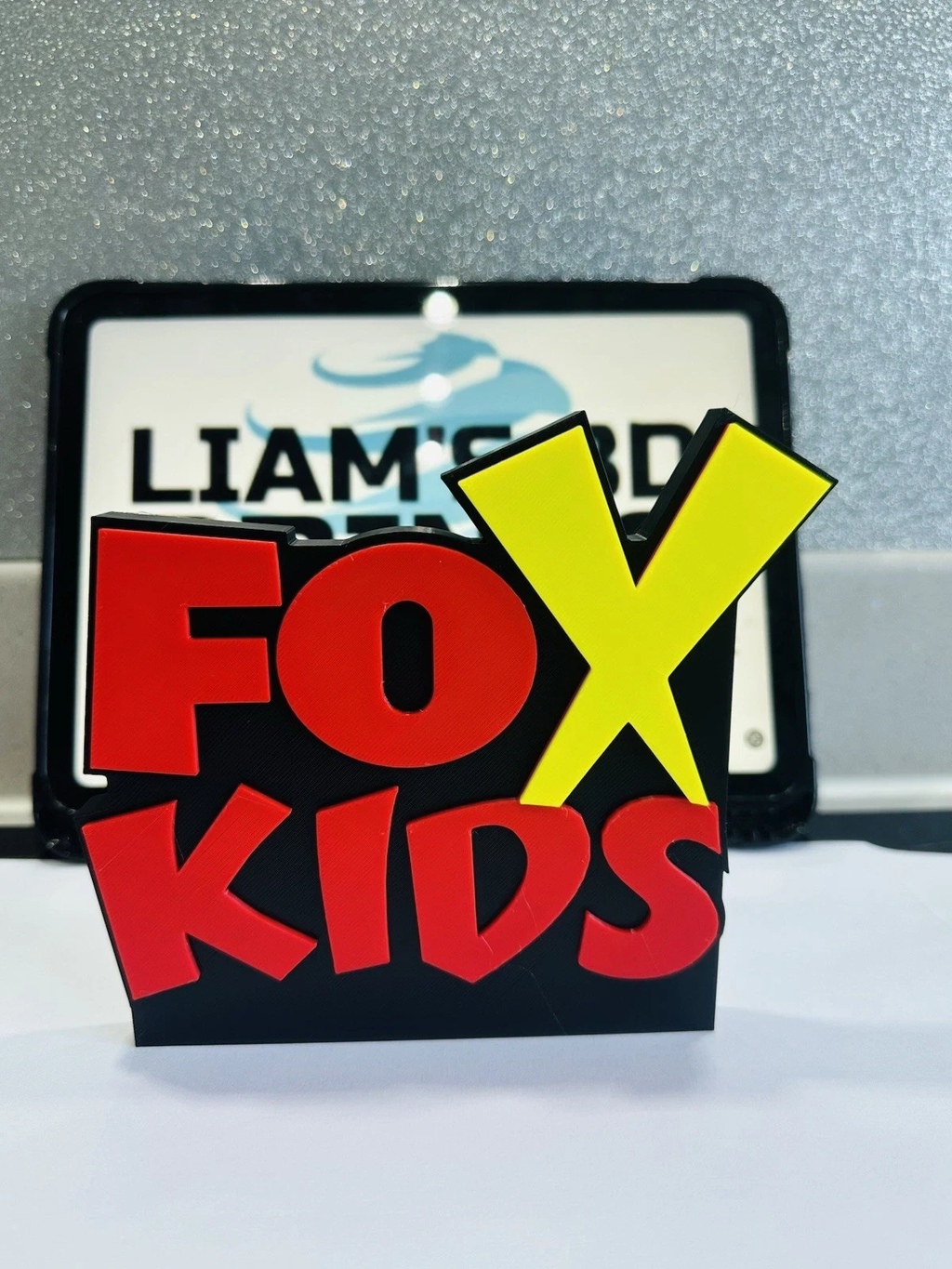 Decorative Fox Kids TV Cartoon Retro Kids logo Sign Display Pop