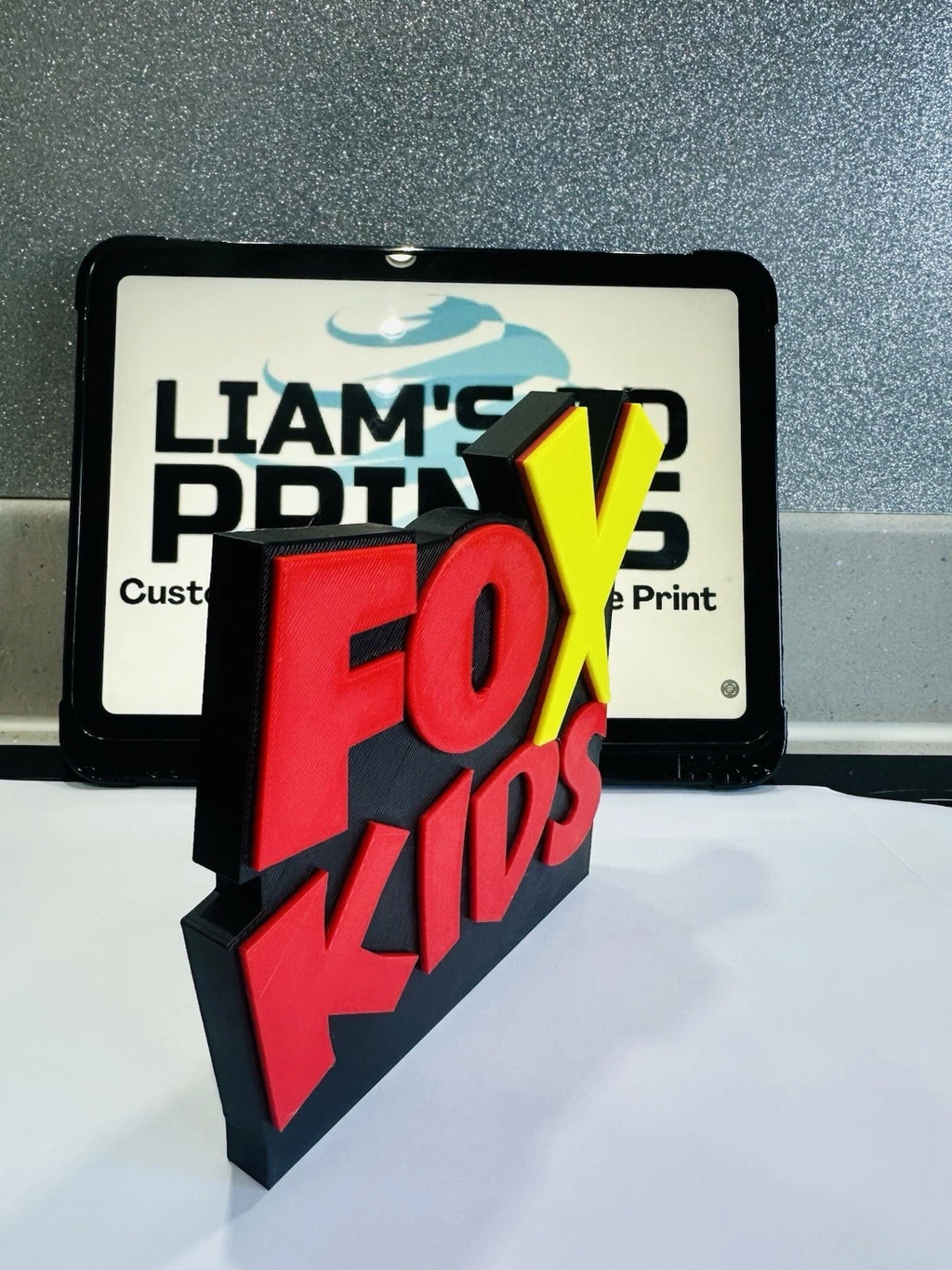 Decorative Fox Kids TV Cartoon Retro Kids logo Sign Display Pop