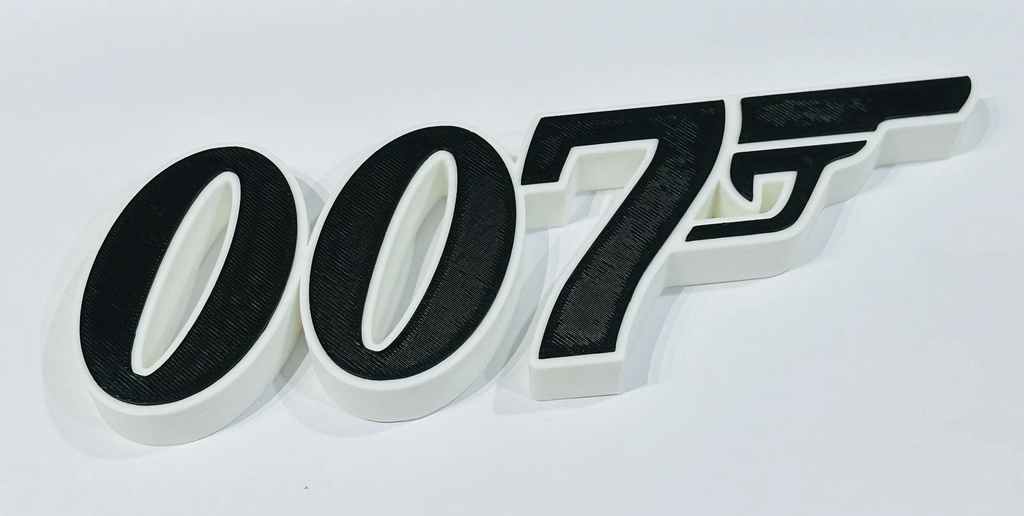 Decorative James Bond 007 Film Logo Word Sign Room Display Pops