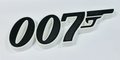 Decorative James Bond 007 Film Logo Word Sign Room Display Pops
