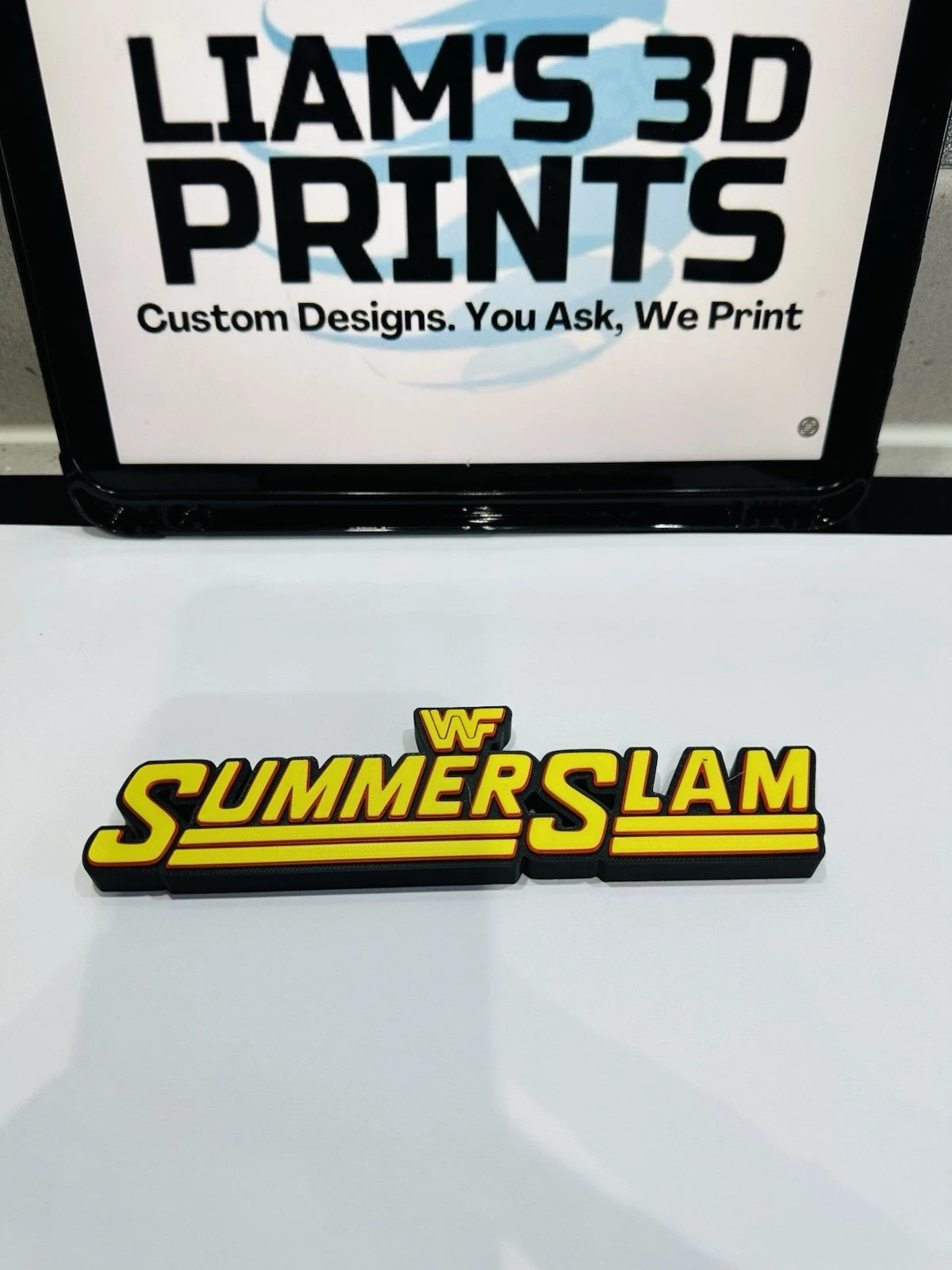 Decorative Summer Slam Wording Logo Room Sign Display Wrestling wwf wwe