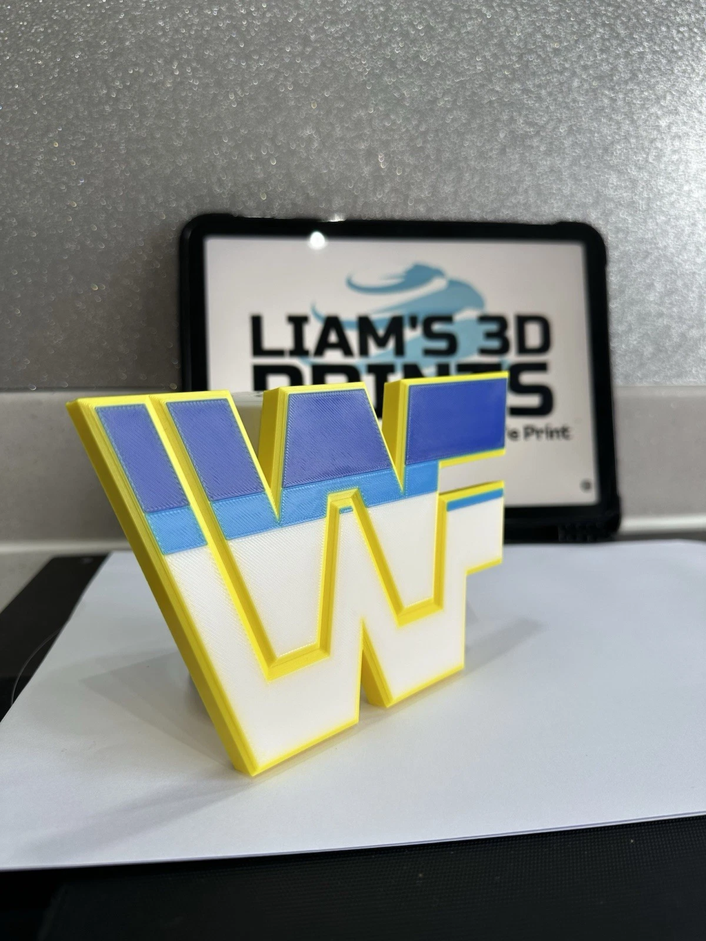Decorative WWE WWF Wrestle mania Wall Display Logo Room Sign