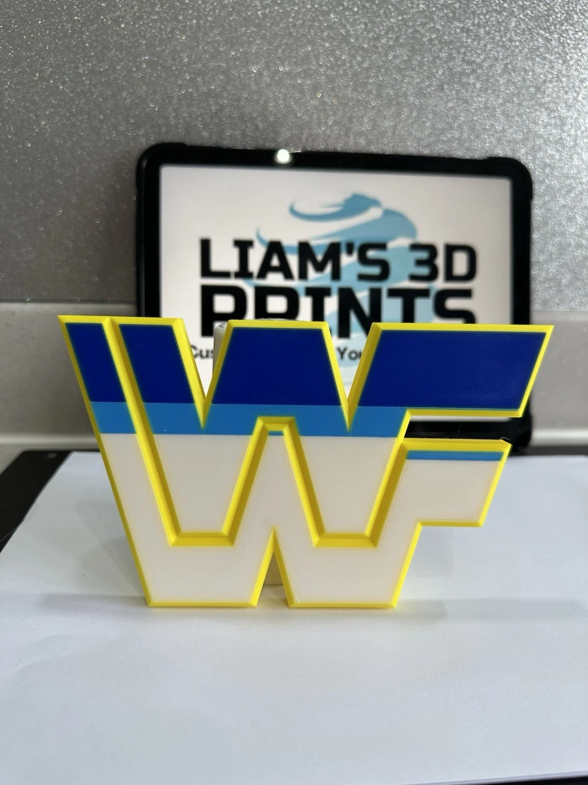 Decorative WWE WWF Wrestle mania Wall Display Logo Room Sign