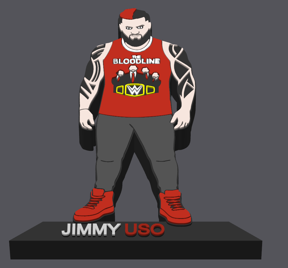 Decorative Jimmy Uso Wrestling Table Stand Room Sign Display WWE WWF