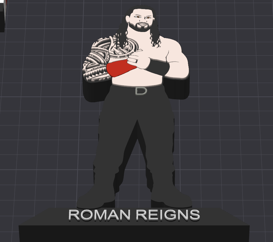 Decorative Roman Reigns Wrestling Table Stand Room Sign Display WWE WWF