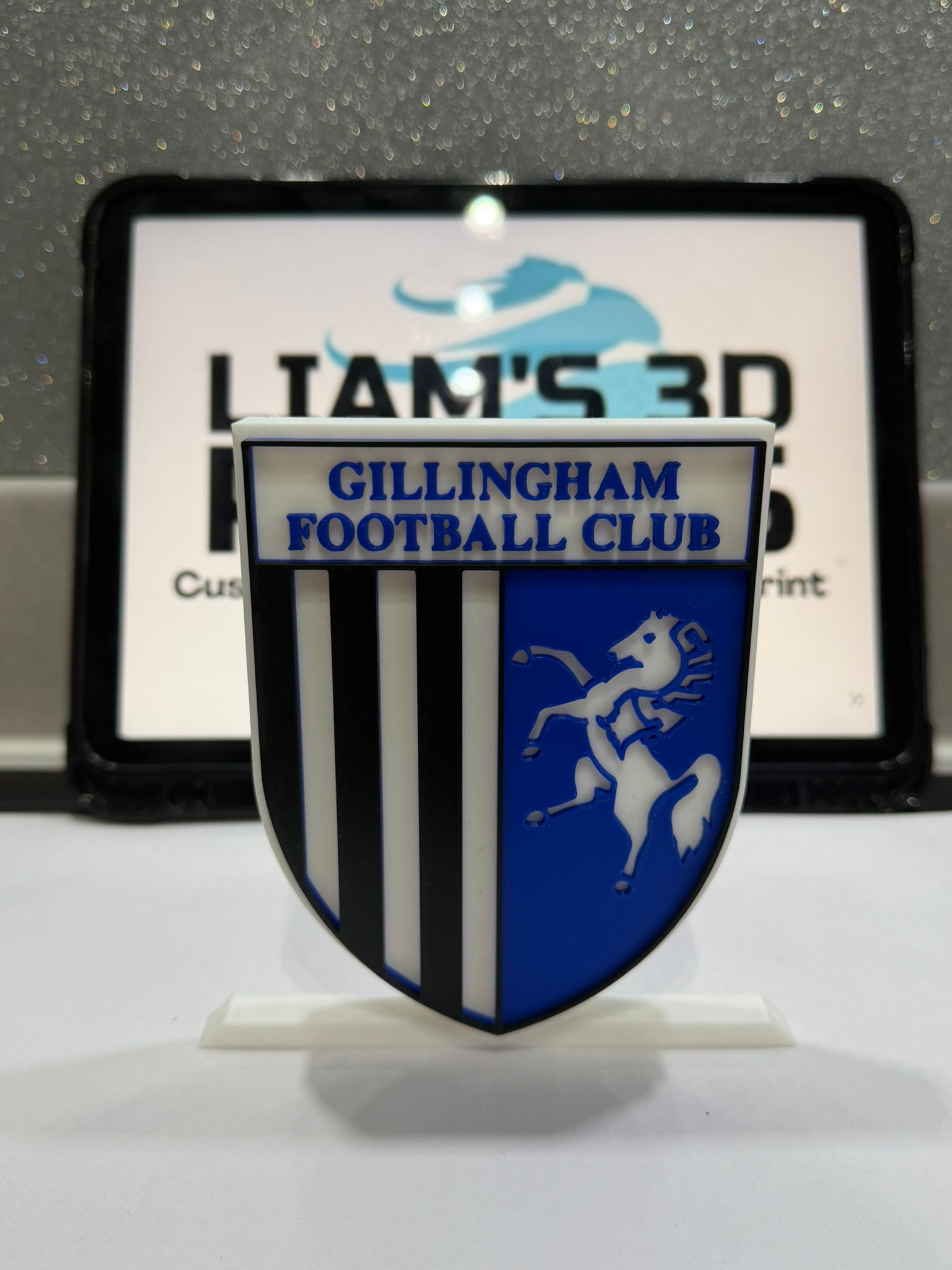 Decorative Gillingham FC Table Stand Logo 3D Print