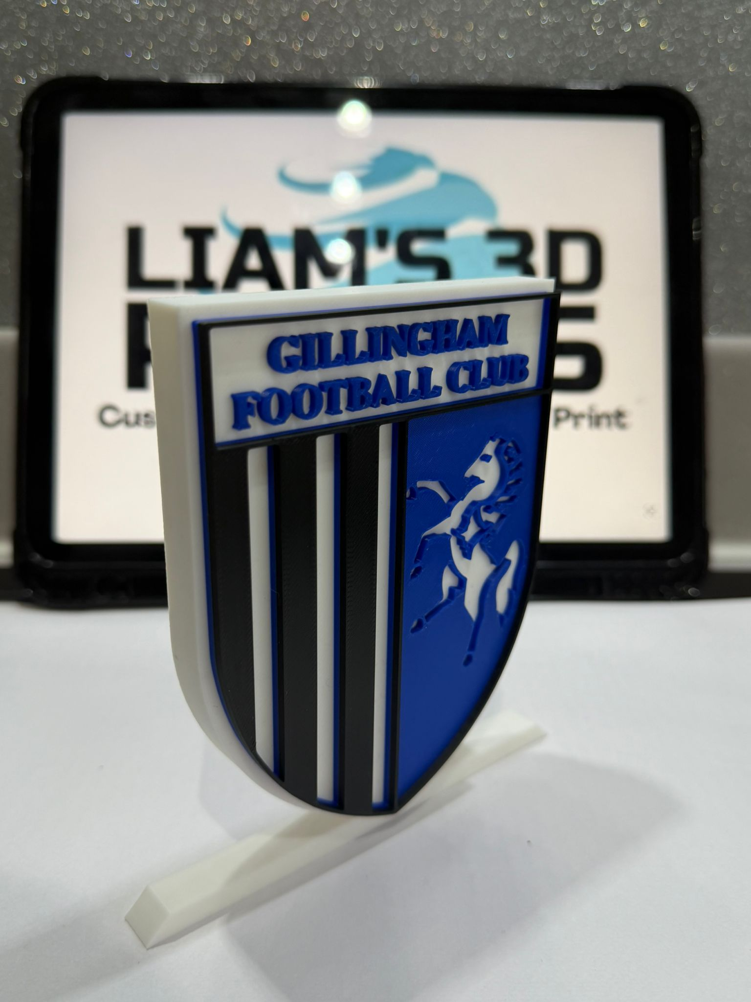 Decorative Gillingham FC Table Stand Logo 3D Print