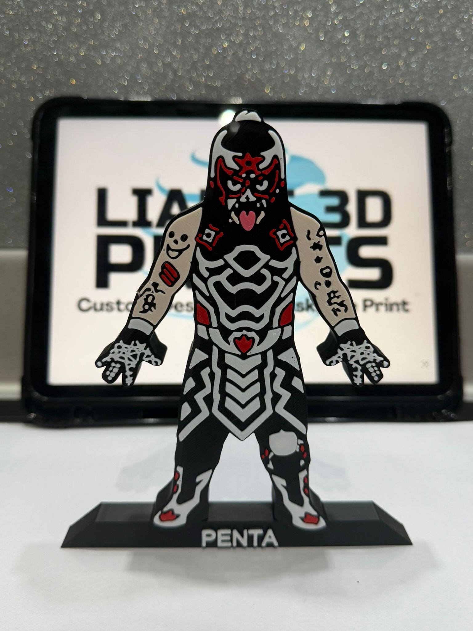 Decorative Penta Wrestler Table Stand Room Sign Display Wrestling WWE