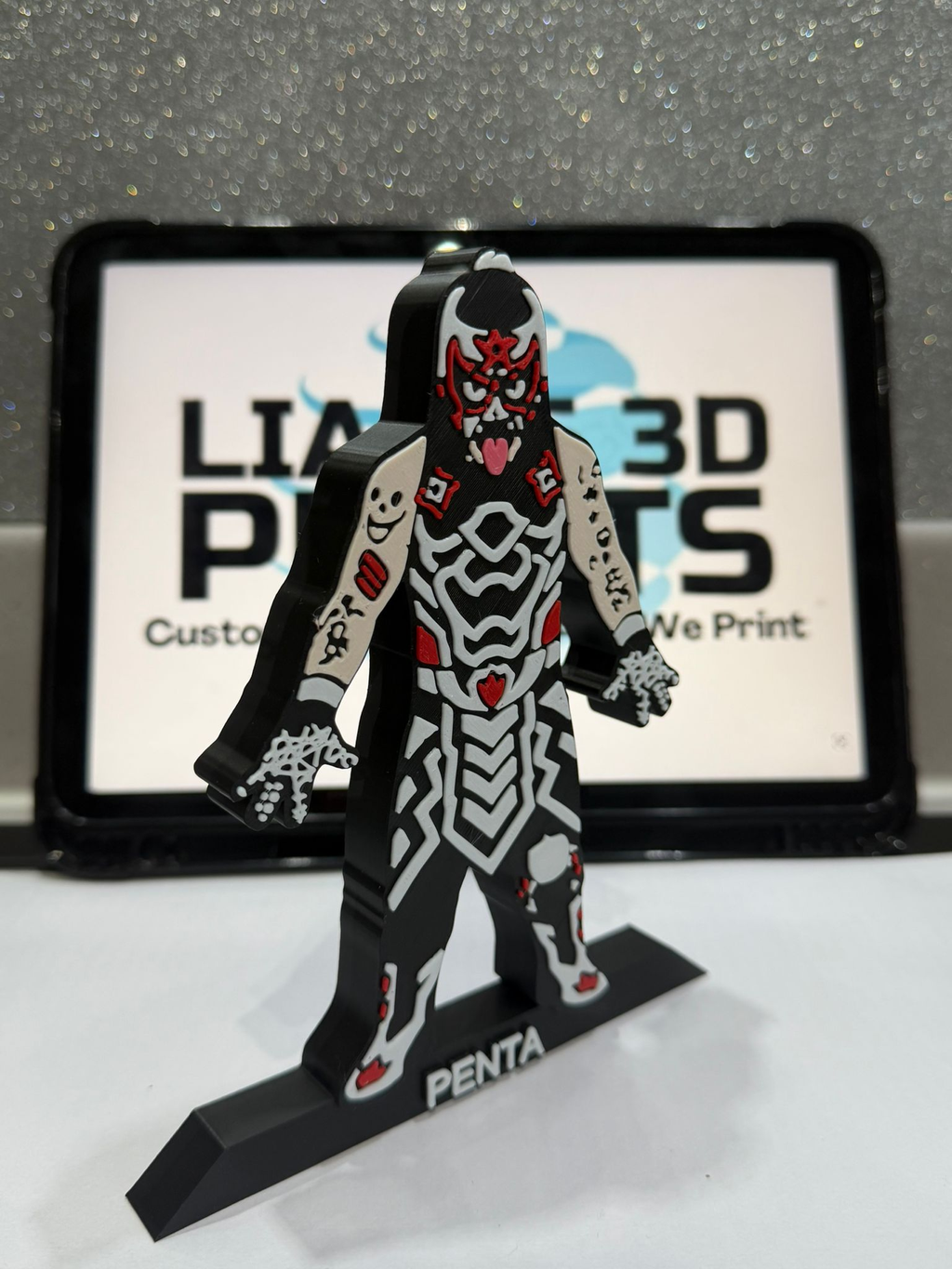 Decorative Penta Wrestler Table Stand Room Sign Display Wrestling WWE