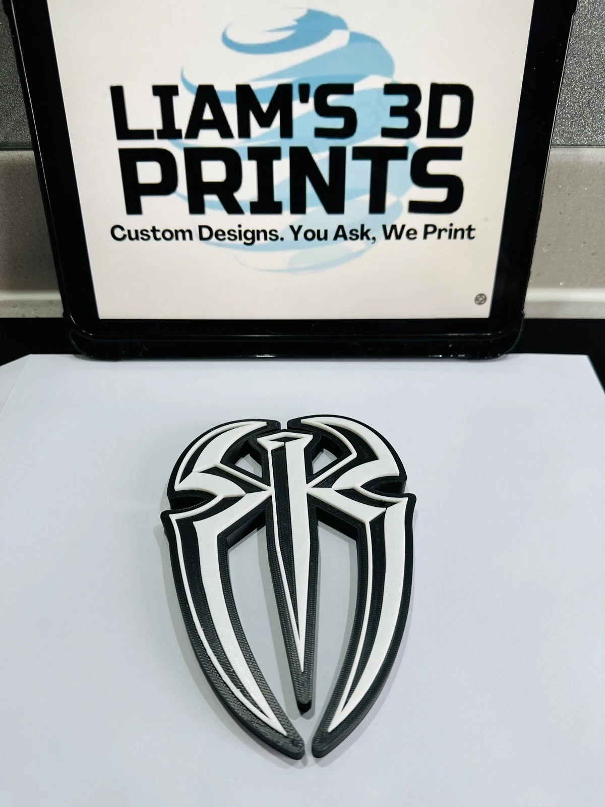 Decorative WWE WWF Roman Reigns Logo Room Sign Display Wrestling