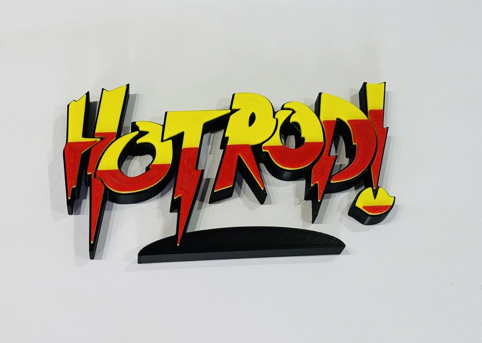 Decorative WWE WWF Hot Rod Roddy Piper Table Stand Logo Sign Display Wrestling