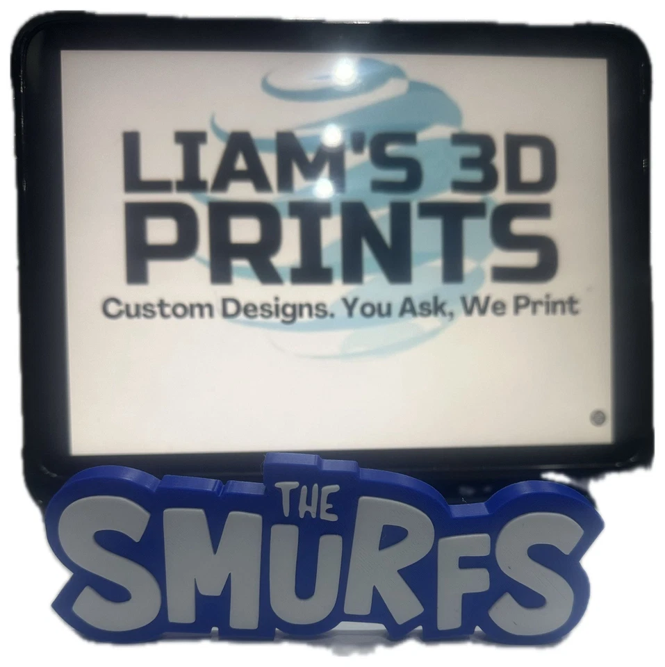 Decorative The Smurfs 3D logo Sign Display Pop!