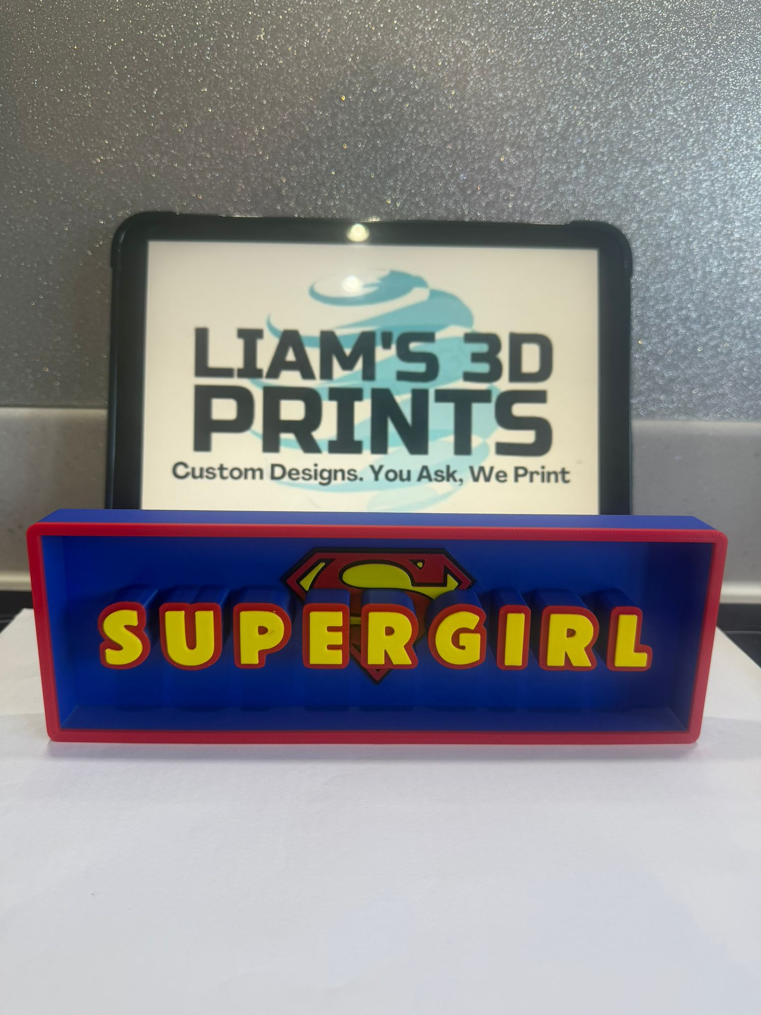 Decorative Supegirl Dc Film Logo Sign Display Cinema s 17.5cm L 22cm