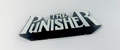 Decorative Punisher Marvel Self Standing Logo Movie Character Shelf Display