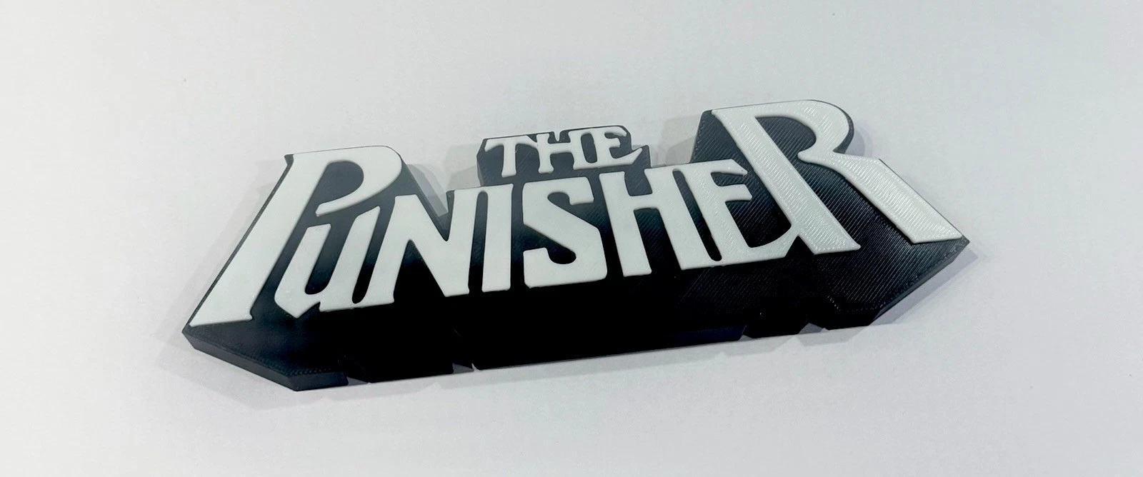 Decorative Punisher Marvel Self Standing Logo Movie Character Shelf Display