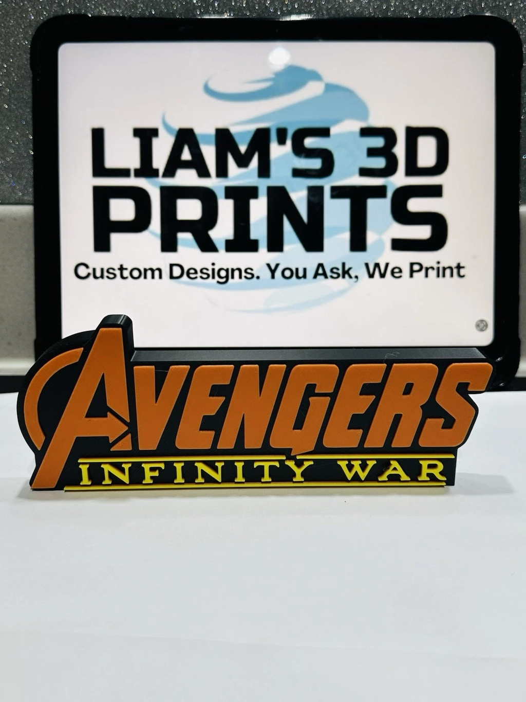 Decorative Avengers Infinity War Marvel 3D Logo Cinema Room Sign Display
