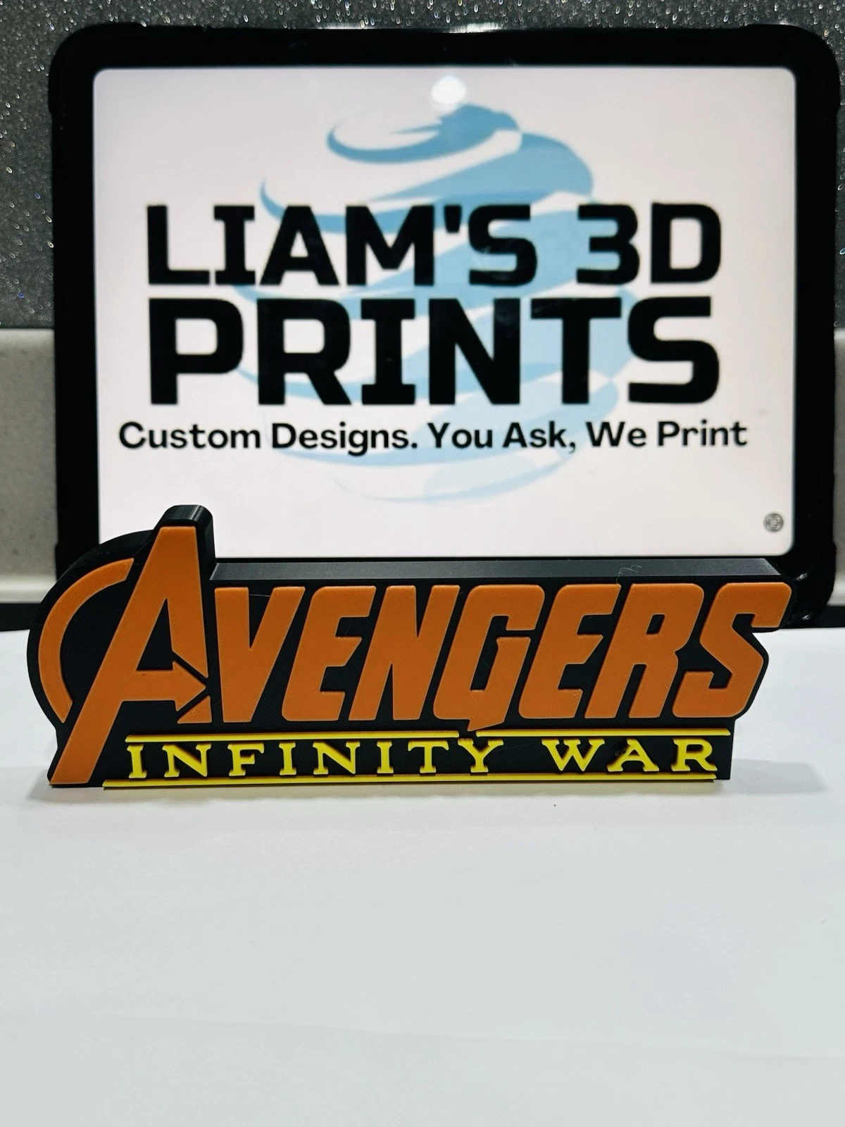 Decorative Avengers Infinity War Marvel 3D Logo Cinema Room Sign Display