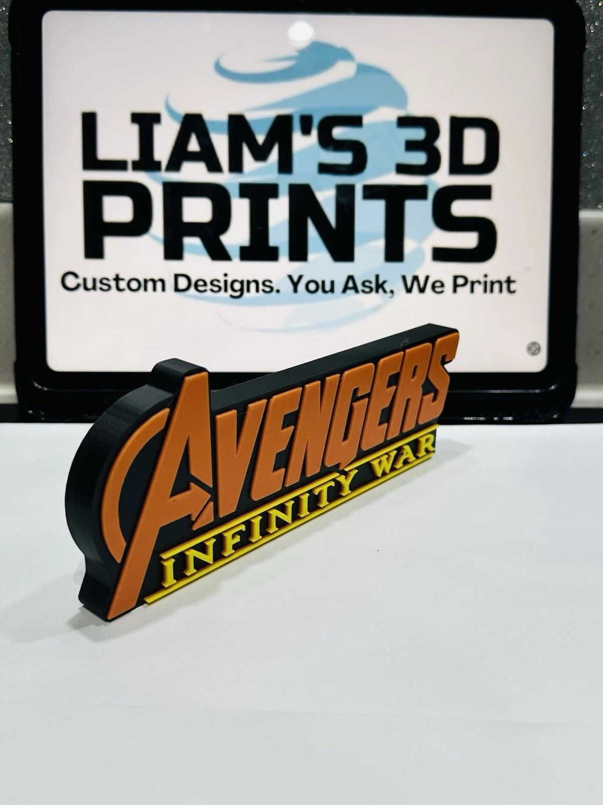 Decorative Avengers Infinity War Marvel 3D Logo Cinema Room Sign Display